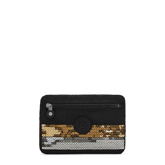 Kipling Rumi Slim Case Bags Black Retro Sequins | CA 2170SG